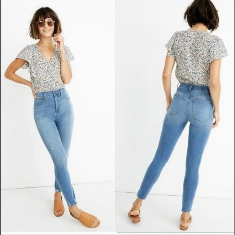 Madewell 10 inch high rise roadtripper jancey wash